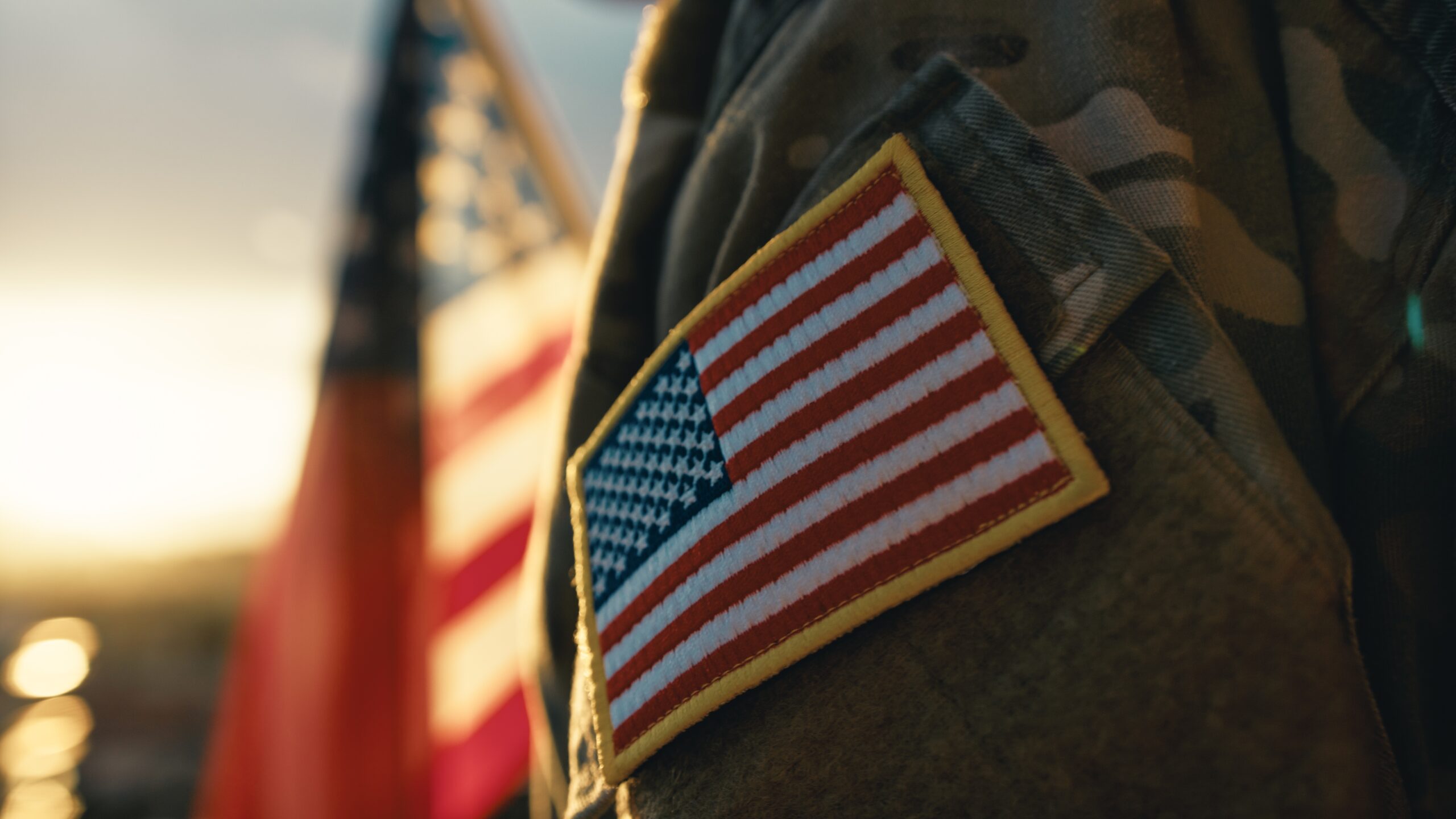 veteran american flag patch