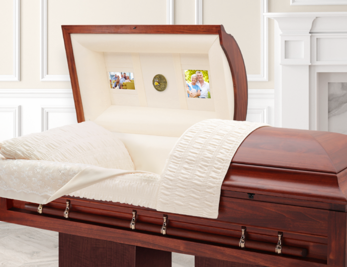 clifton oversize casket with personalization
