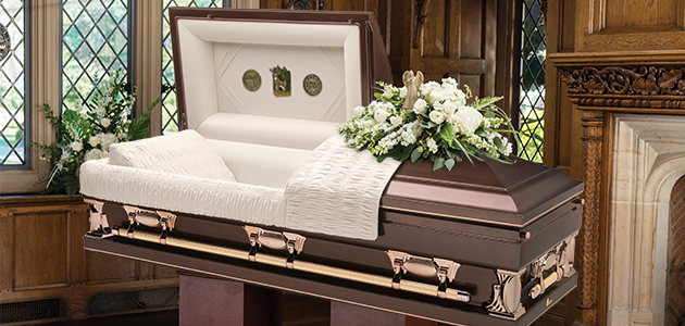 dimensions metal half couch casket with personalization panel