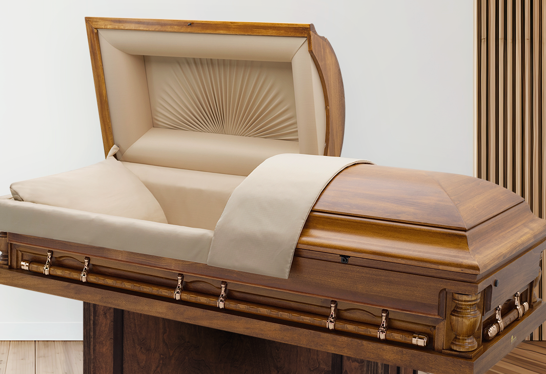 bailey oversize casket half couch wood