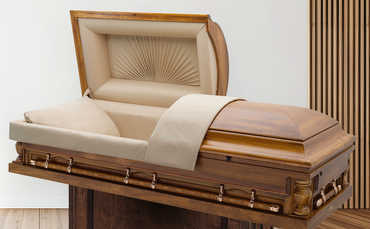 bailey oversize casket half couch wood