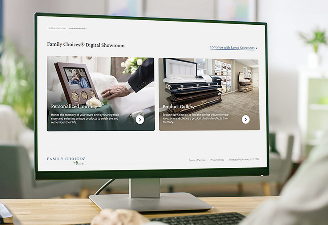 Technology solutions Family Choices Digital Showroom screenshot