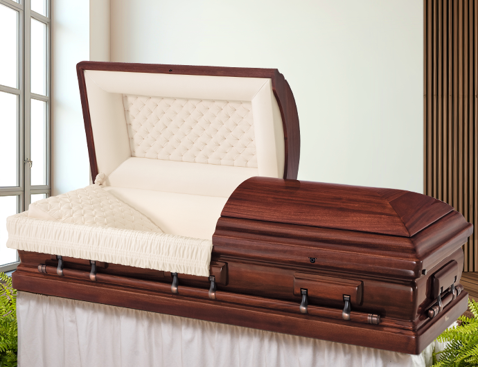 wood premier casket