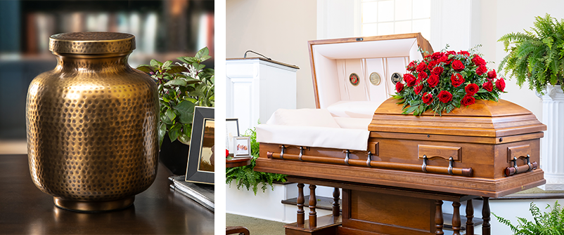 urn and casket image