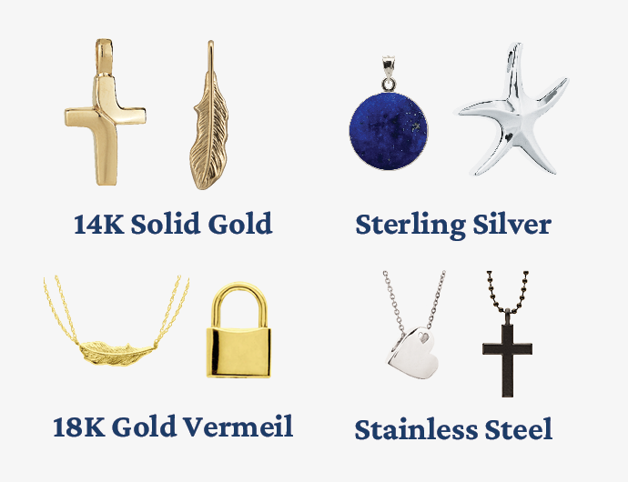 all different types of remembrance jewelry
