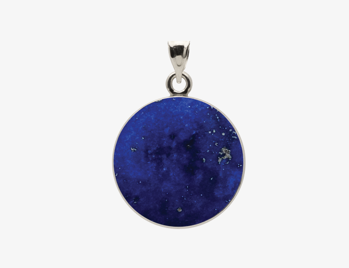 sterling silver blue pendant remembrance jewelry