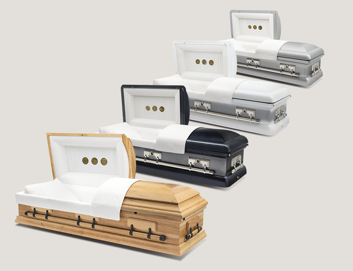 what's new wood and metal caskets